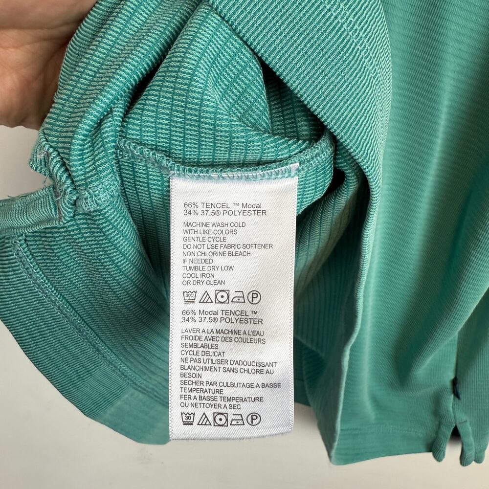 Tommy Bahama IslandZone Tencel Blend Polo Shirt Blue Green - Size XL - Picture 5 of 9
